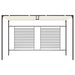 Prieel met uittrekbaar dak 180 g/m² 3x4x2,3 m crèmekleurig