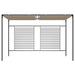 Prieel met uittrekbaar dak 180 g/m² 3x4x2,3 m taupe