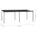 Prieel met uittrekbaar dak 600x300x233 cm antracietkleurig