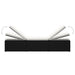 3-delige Ligbeddenset met theetafel poly rattan zwart
