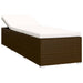 3-delige Ligbeddenset met theetafel poly rattan bruin
