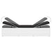 3-delige Ligbeddenset met theetafel poly rattan wit