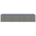 3-delige Ligbeddenset met theetafel poly rattan grijs