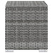 3-delige Ligbeddenset met theetafel poly rattan grijs