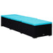 3-delige Ligbeddenset met theetafel poly rattan zwart