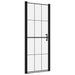 Douchedeur 81x195 cm gehard glas zwart