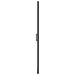 Douchedeur 81x195 cm gehard glas zwart