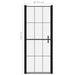 Douchedeur 91x195 cm gehard glas zwart