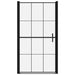 Douchedeur 100x178 cm gehard glas zwart