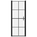 Douchedeur 91x195 cm gehard glas zwart