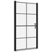 Douchedeur 100x178 cm gehard glas zwart