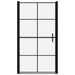 Douchedeur 100x178 cm gehard glas zwart