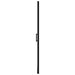 Douchedeur 100x178 cm gehard glas zwart