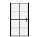 Douchedeur 100x178 cm gehard glas zwart