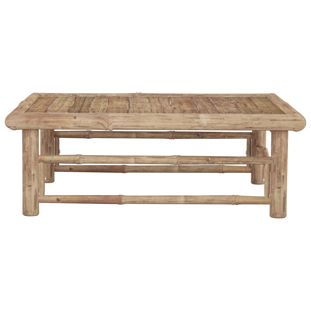 Tuintafel 65X65X30 Cm Bamboe 1 Wit