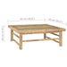 Tuintafel 65X65X30 Cm Bamboe 1 Wit