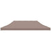 Partytentdak 270 g/m² 6x3 m taupe