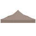 Partytentdak 270 g/m² 6x3 m taupe