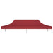 Partytentdak 270 g/m² 6x3 m bordeauxrood