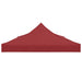 Partytentdak 270 g/m² 6x3 m bordeauxrood