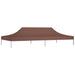 Partytentdak 270 g/m² 6x3 m bruin