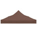 Partytentdak 270 g/m² 6x3 m bruin