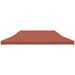 Partytentdak 270 g/m² 6x3 m terracotta