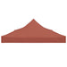 Partytentdak 270 g/m² 6x3 m terracotta