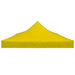 Partytentdak 270 g/m² 6x3 m geel