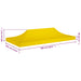 Partytentdak 270 g/m² 6x3 m geel