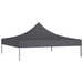Partytentdak 270 g/m² 2x2 m antraciet