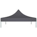 Partytentdak 270 g/m² 2x2 m antraciet