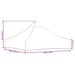 Partytentdak 270 g/m² 2x2 m wit
