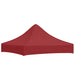 Partytentdak 270 g/m² 2x2 m bordeauxrood