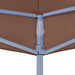Partytentdak 270 g/m² 2x2 m bruin