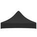 Partytentdak 270 g/m² 2x2 m zwart