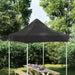 Partytentdak 270 g/m² 2x2 m zwart