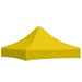 Partytentdak 270 g/m² 2x2 m geel