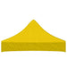 Partytentdak 270 g/m² 2x2 m geel