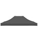 Partytentdak 270 g/m² 4,5x3 m antracietkleurig