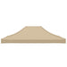 Partytentdak 270 g/m² 4,5x3 m beige