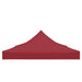 Partytentdak 270 g/m² 4,5x3 m bordeauxrood