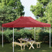 Partytentdak 270 g/m² 4,5x3 m bordeauxrood