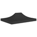 Partytentdak 270 g/m² 4,5x3 m zwart