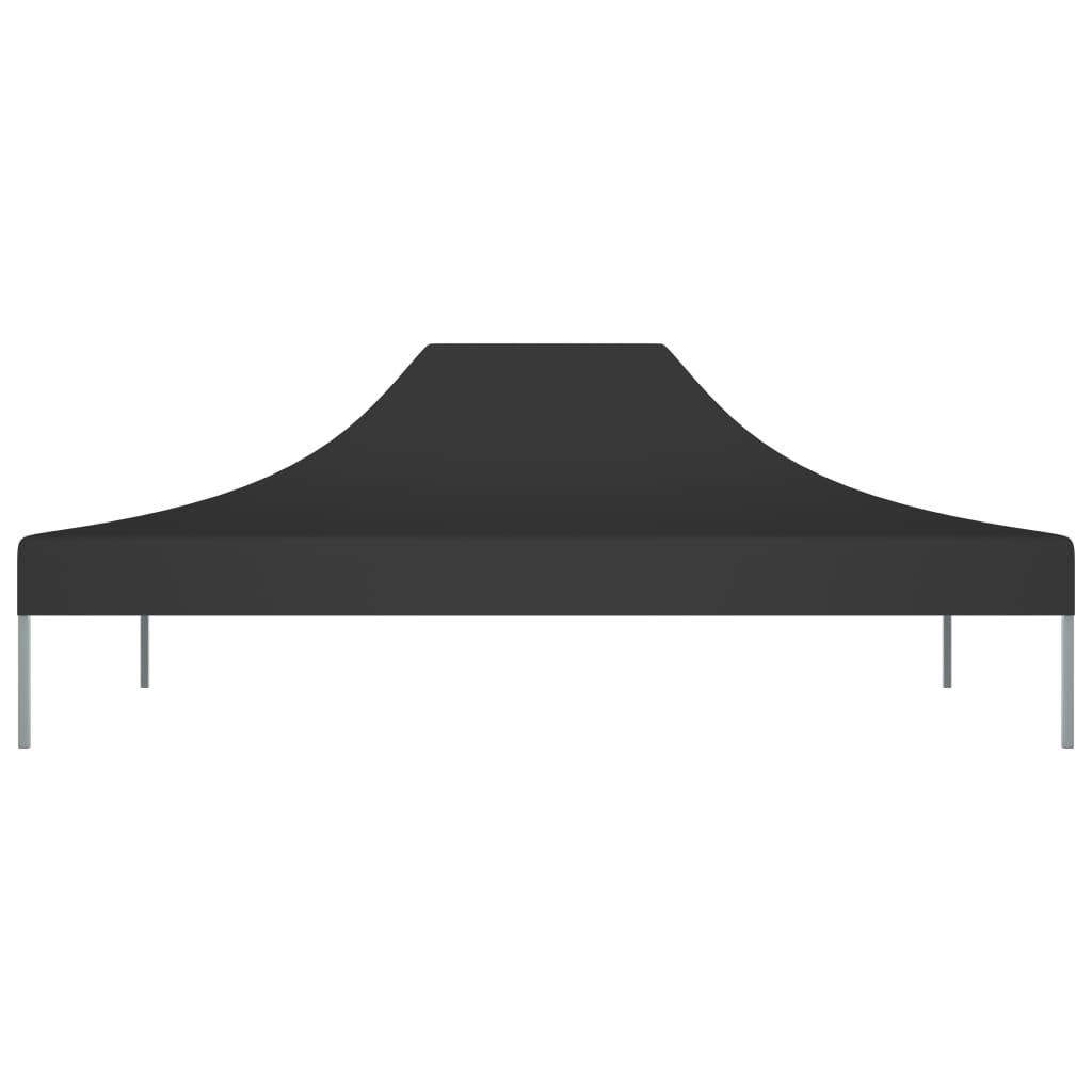 Partytentdak 270 g/m² 4,5x3 m zwart