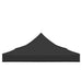 Partytentdak 270 g/m² 4,5x3 m zwart