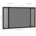 Raamhor uitschuifbaar (75-143)x50 cm bruin