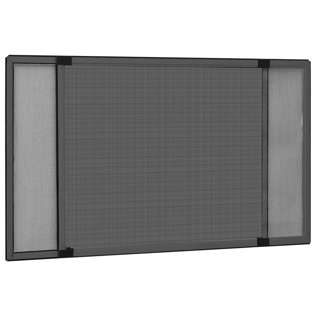 Raamhor uitschuifbaar (75-143)x50 cm antracietkleurig