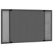 Raamhor uitschuifbaar (75-143)x50 cm antracietkleurig