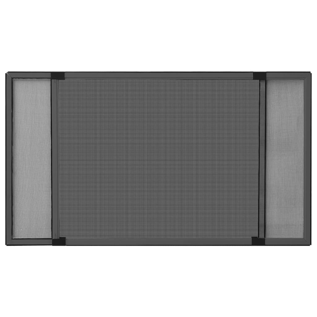 Raamhor uitschuifbaar (75-143)x50 cm antracietkleurig